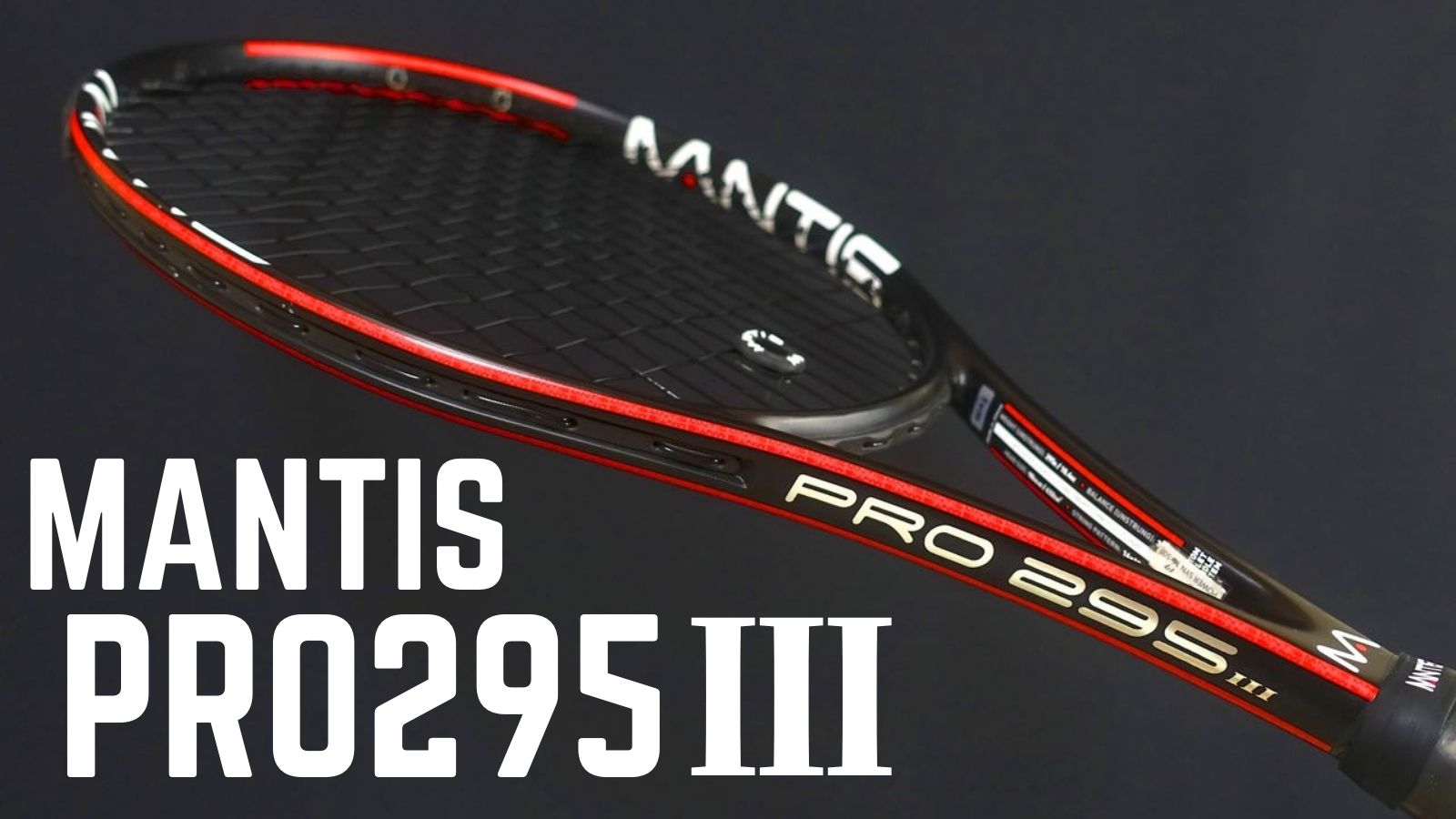 テニスラケット マンティス MANTIS 285(G2)100inch 285g50-62ポンドグリップサイズ
