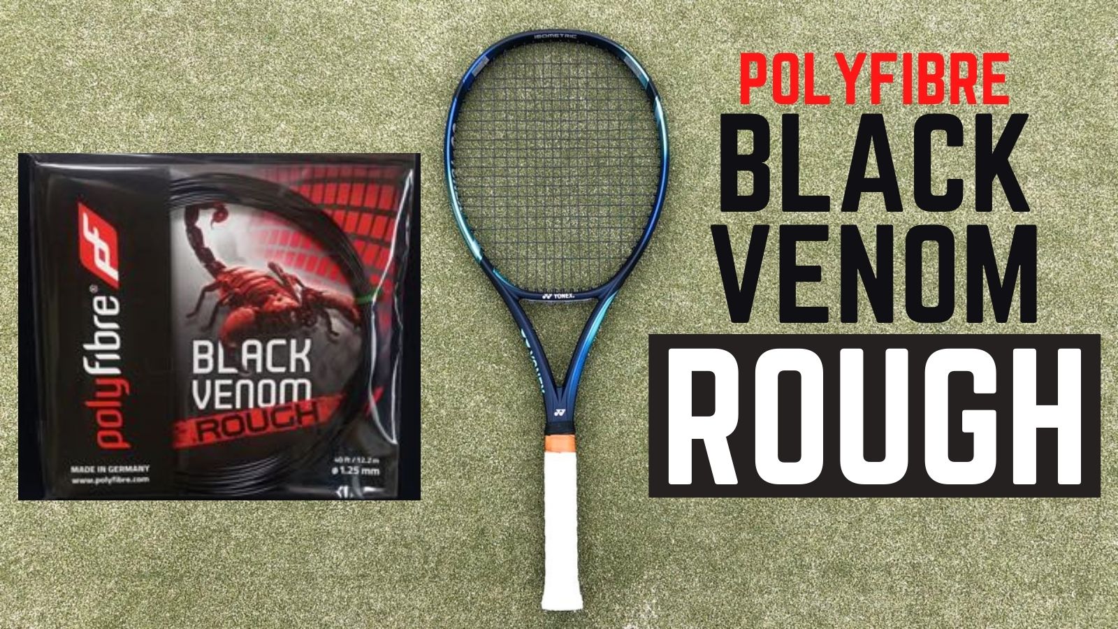 Polyfibre Black Venom Rough Tennis String 