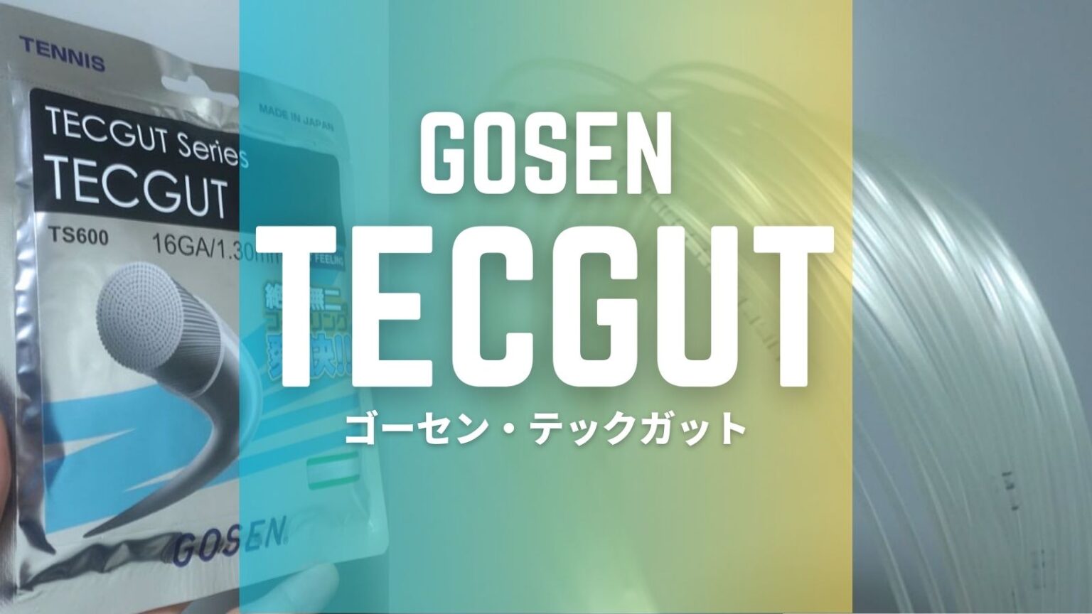 GOSEN ゴーセン テニス テックガット 16 ロール TS6001W ガット