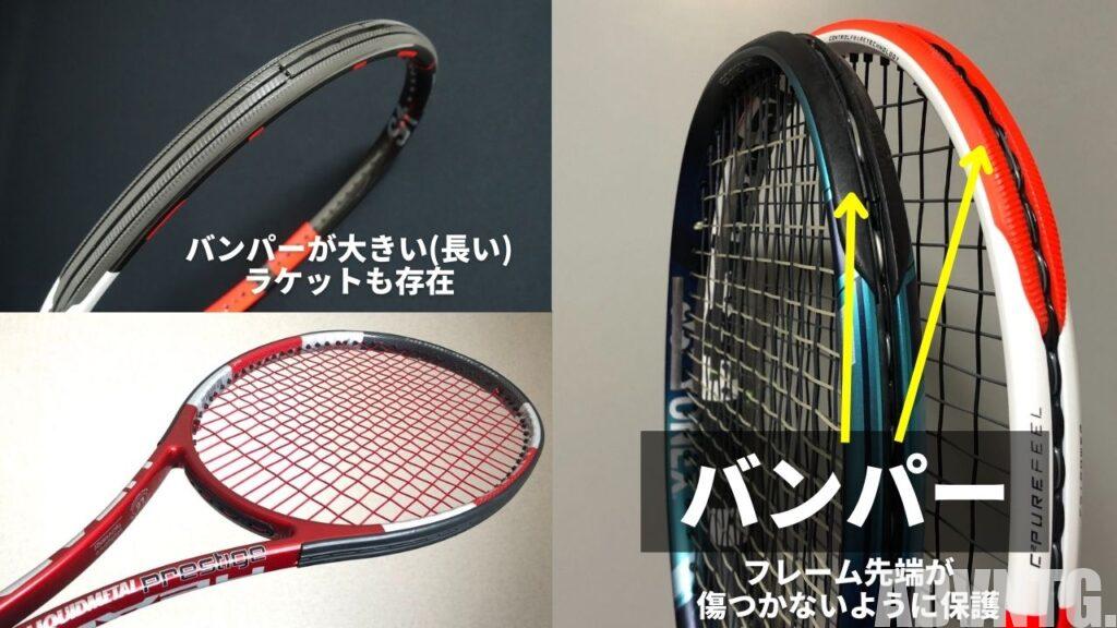 テニスラケットのパーツや部位の名称・名前を解説